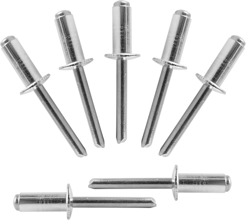 ALLCLEAN 75 Pcs 1/4" x 5/8" Aluminum Blind Rivets,6.4 x 16mm Pop Rivets,Aluminum Grip and Steel Mandrel - Image 1